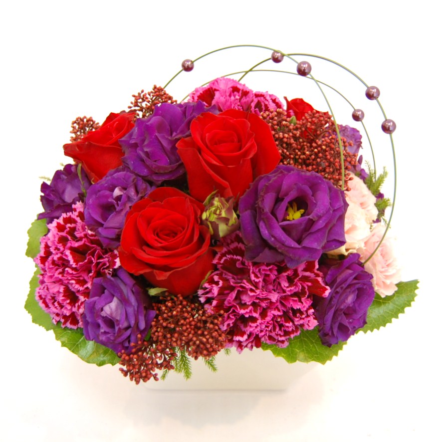 アレンジ 赤紫系