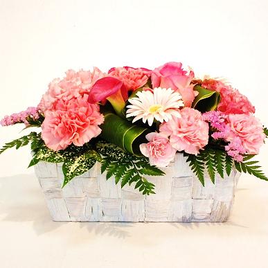 アレンジ洋花 ピンク系