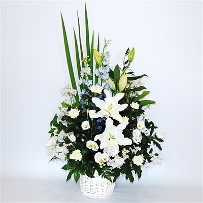 供花 アレンジ洋花 白系